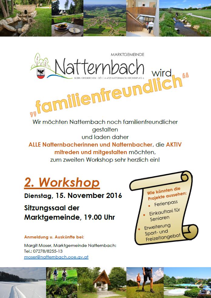 Einladung zweiter Workshop